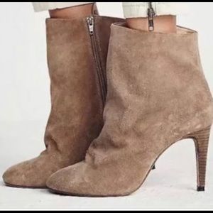Free People “Fairfax” Suede Booties